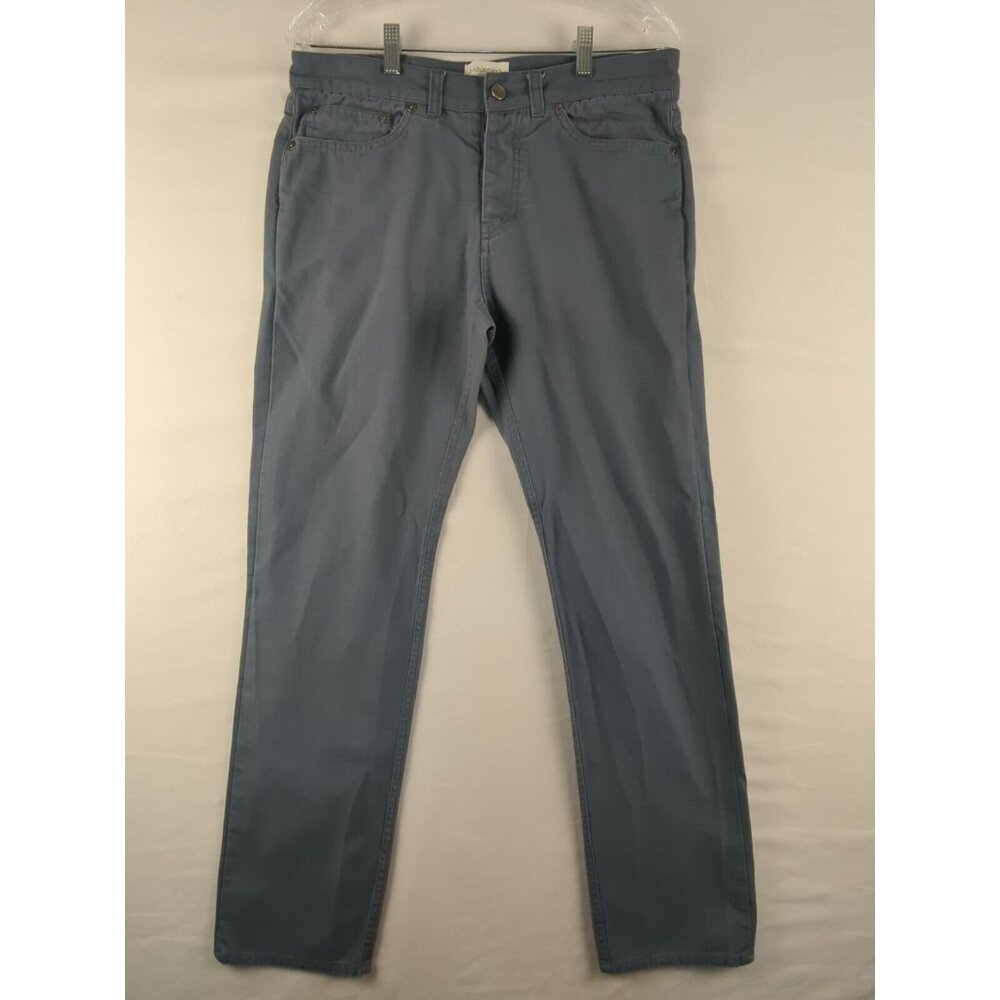 Saturdays Surf NYC Men Blue Straight Leg Ronnie Canvas Denim Jeans 32×30